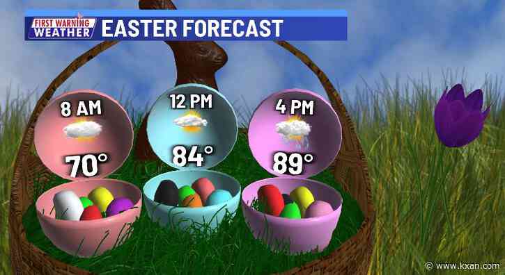 A few storms possible Easter Sunday