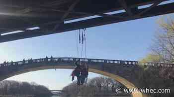 Rope rescue over Genesee River