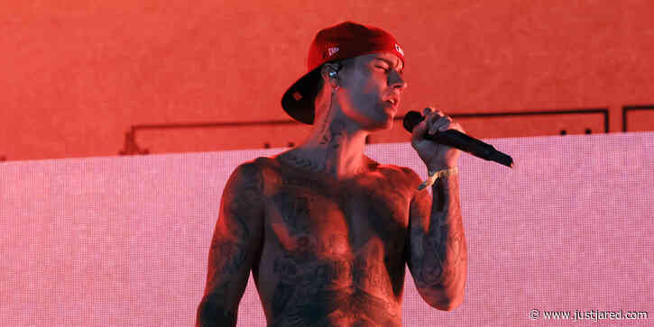 Justin Bieber Makes a Shirtless Surprise Appearance During Daniel Caesar's Coachella 2022 Performance