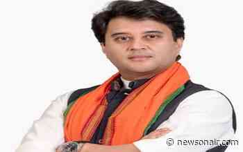 Civil Aviation Minister Jyotiraditya Scindia to flag off 1st flight from Keshod to Mumbai, vice-versa today - NewsOnAIR
