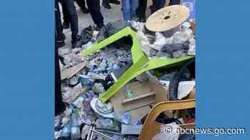 WATCH:  People clean up Al-Aqsa mosque following clashes