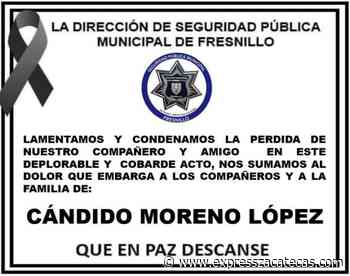 Condenan homicidio de policía municipal de Fresnillo - Express Zacatecas