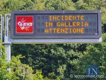SS36: incidente nel tunnel del Barro (direzione Nord) - Lecco Notizie