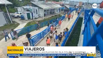 Largas filas en la sector fronterizo de Guabito - TVN Noticias