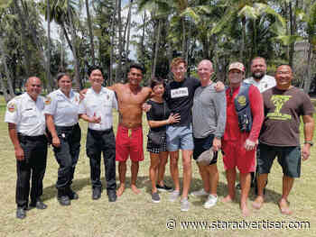 Surfer hit by canoe thanks team that saved his life