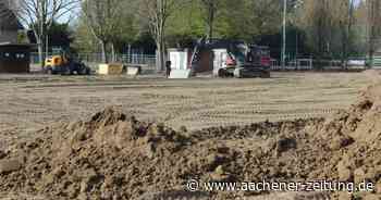 Kunstrasenplatz: Das Team vom Bau legt an der Bahnhofstraße in Oidtweiler los - Aachener Zeitung