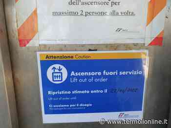 Termoli: Ascensore fermo al sottopasso ferroviario - Termoli Online