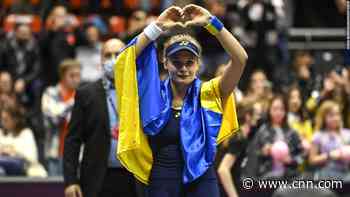 Ukrainian tennis players live 'parallel lives' at the Billie Jean King Cup