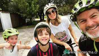 Destacaron la coordinación: Diana Bolocco y Cristián Sánchez se lucen recreando coreografía de redes sociales con sus pequeños hijos - EnCancha.cl