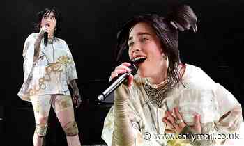 Billie Eilish rocks Coachella in spandex shorts as she becomes youngest ...