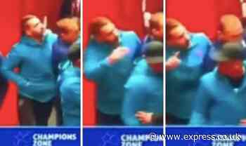 Man City goalkeeper Scott Carson 'offers out' Sime Vrsaljko in new Atletico tunnel clip - Express