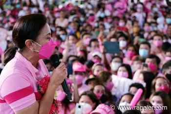 CAMPAIGN TRAIL: After Holy Week break, Robredo woos voters in Quezon, Marinduque - Rappler