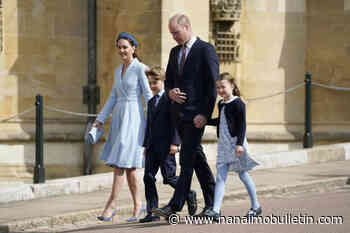 William and Kate lead royals at Easter service; Queen Elizabeth absent