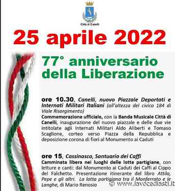 A Canelli uno speciale 25 aprile con la commemorazione ufficiale e l'inaugurazione di un nuovo piazzale e due vie - LaVoceDiAsti.it
