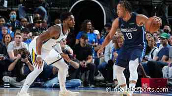 Knicks executives William Wesley and Allan Houston, Julius Randle attend Jazz-Mavericks Game 1 - NBC Sports