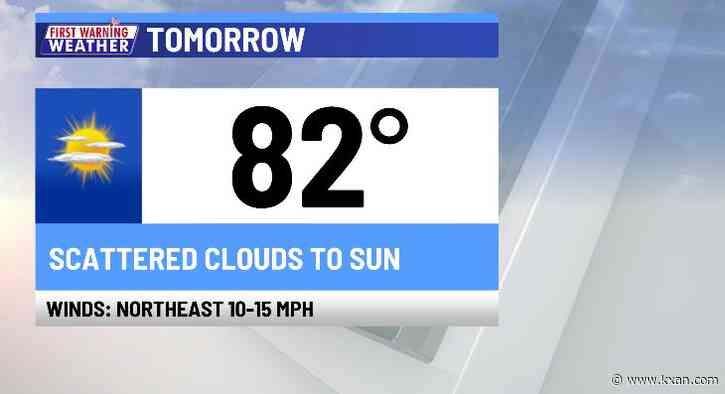 Less humid and a brief temperature drop ahead