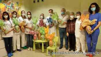 Policlinico di Modena. Un uovo gigante e tanti regali ai bimbi: Regione e volontari visitano la Pediatria - La Gazzetta di Modena