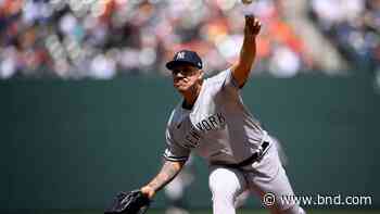 Yankees’ Cortes strikes out side on 9 pitches in 4th - Belleville News-Democrat