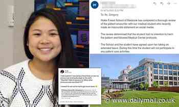 Woke medical student put on leave after bragging about injuring patient who mocked pronoun pin - Daily Mail