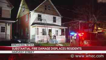 Substantial damage in house fire on Harvest Street