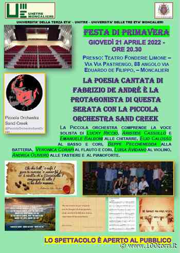 Moncalieri. Festa di Primavera UniTre nel segno di De Andrè - CentoTorri