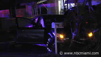 Woman Hospitalized After Reported Shooting, Car Crash in Hollywood