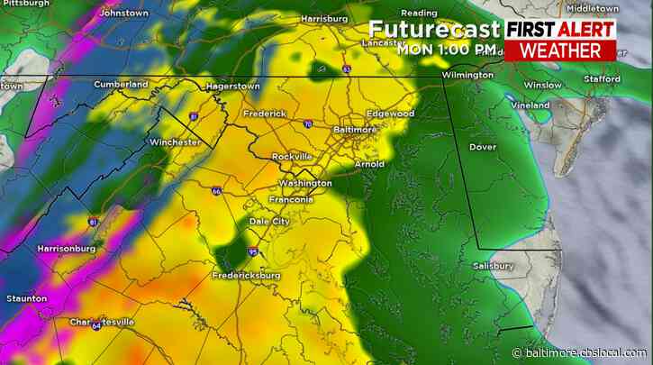 Maryland Weather: Today’s An Alert Day Due To The Rain Threat
