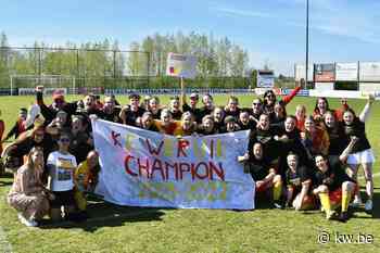 Vrouwen van Eendracht Wervik kampioen in tweede provinciale - KW.be - KW.be