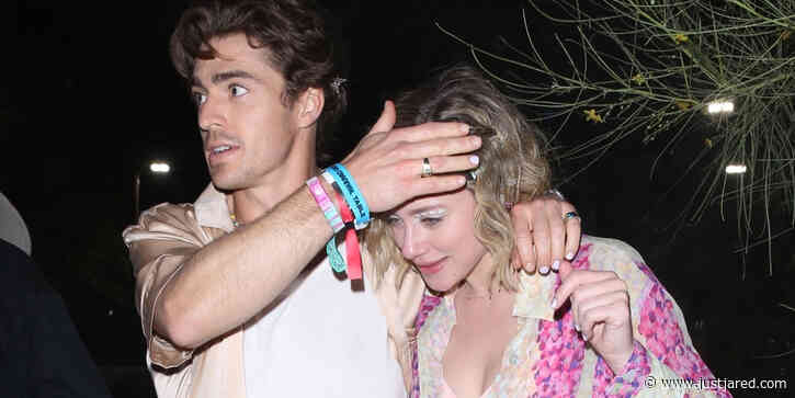 Lili Reinhart Leaves Coachella's Neon Carnival with a Mystery Man!