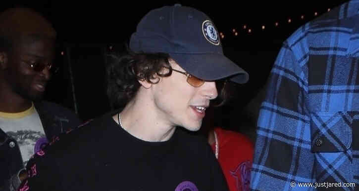 Timothee Chalamet Parties with Friends at Night Two of Coachella 2022