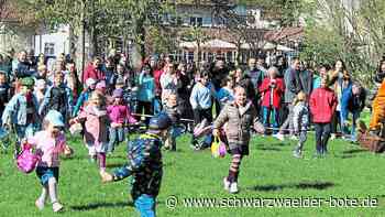 Aktion in Bad Herrenalb: Kinder suchen Ostereier im Kurpark