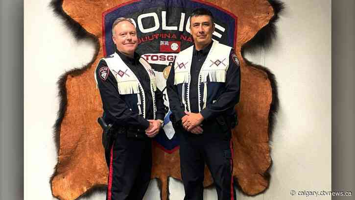 Tsuut'ina police adopt locally-designed beaded vests for community events