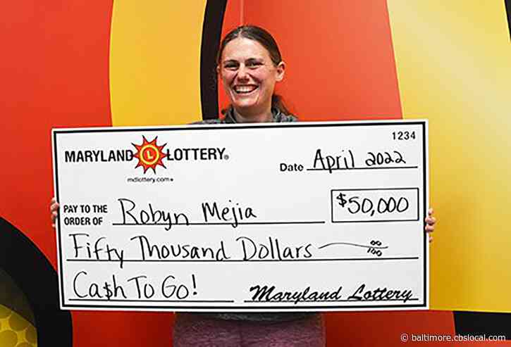 Maryland Teacher Wins $50,000 After Husband Buys Lottery Ticket To Cheer Her Up