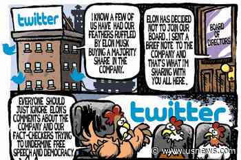 Elon Musk, Ukraine and the coronavirus: The Week in Cartoons April 18-22 - U.S. News & World Report