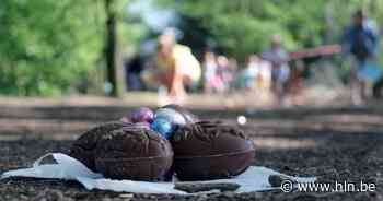 Landelijke Gilde laat kinderen paaseitjes zoeken in Kasteeldreef Beerlegem - Het Laatste Nieuws