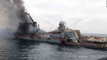 New photos show Russian warship Moskva before it sank