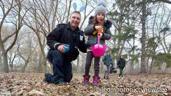 Beeping Egg Project hosted by Edmonton police to provide accessible Easter egg hunt - CTV News Edmonton