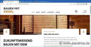 Aus „Lebensraum Ziegel“ wird „Bauen mit Ziegel“.