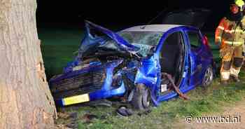 Auto botst tegen boom in Vught, bestuurder naar het ziekenhuis gebracht - BD.nl