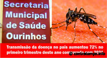 Ourinhos tem aumento de casos de dengue entre janeiro e março - Jornal Contratempo