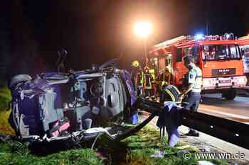 Vier Personen bei Unfall auf A 1 schwer verletzt