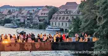 Bamberg: Brücken-Biergarten auf Unterer Brücke eröffnet - viele neugierige Gäste