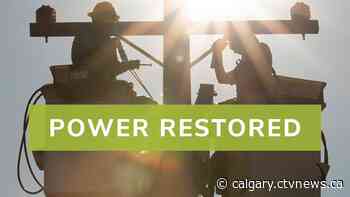 Power restored in 3 Calgary neighbourhoods after brief outage - CTV News Calgary