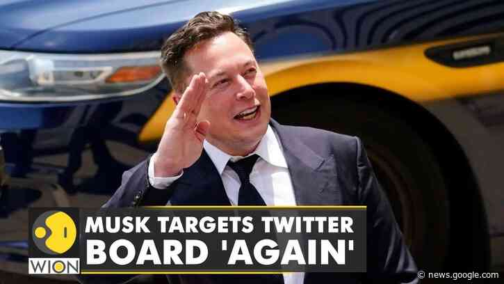 'Their salary will be $0, if my bid succeeds,' Elon Musk takes a sly dig at Twitter board | WION - WION