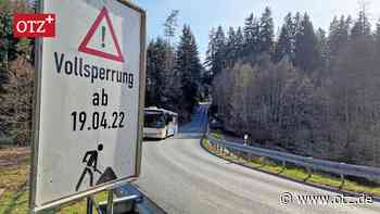 Ab Dienstag Vollsperrung der Straße durch Lemnitzhammer - Ostthüringer Zeitung