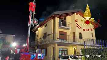 Incendio tetto a Erba: evacuata un'abitazione in località Buccinigo - QuiComo