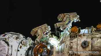 Russian cosmonauts to activate space station's new robotic arm