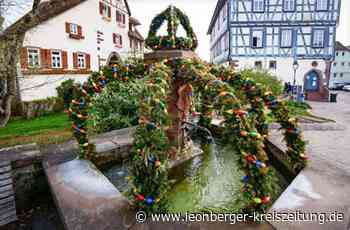 Osterbrunnen im Altkreis Leonberg - Hunderte Eier verschönern die Brunnen - Leonberger Kreiszeitung