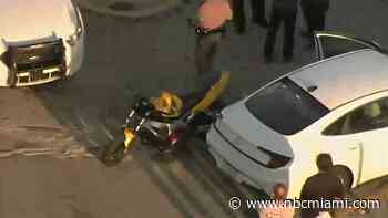 Motorcyclist Airlifted to Hospital After Crash in NW Miami-Dade