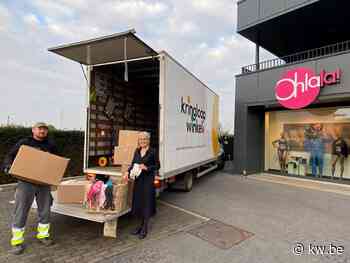 Lading van bijna duizend beha's vanuit Ohlala (Lendelede) op weg naar Kringwinkel in Kortrijk - KW.be